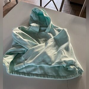 Dick's Sporting Goods Wide Cropped Light Teal Hoodie